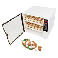 Incubateur d'œufs de volaille entièrement automatique à double tension 220v 12v de haute qualité à prix avantageux pour poulets, cailles, autruches, canards, oies - Nouveau