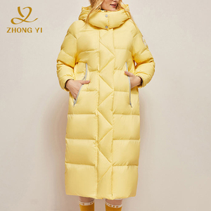 Veste d'<span class=keywords><strong>hiver</strong></span> pour <span class=keywords><strong>femme</strong></span>, doudoune ample décontractée à capuche, <span class=keywords><strong>manteau</strong></span> <span class=keywords><strong>long</strong></span> en duvet, <span class=keywords><strong>grande</strong></span> <span class=keywords><strong>taille</strong></span>, épais et chaud, veste tendance - Product Image 2