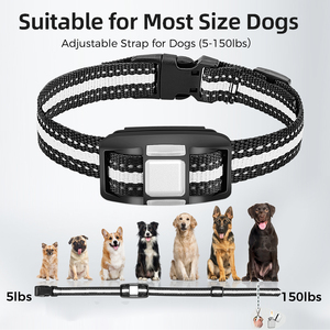 मानवीय कुत्ते ट्रेनर कॉलर, नेतृत्व वाले हल्के-समायोज्य शॉक/कंपन स्तर, रिचार्जेबल, वाटरप्रूफ, सभी नस्लों के लिए सुरक्षित - Product Image 6