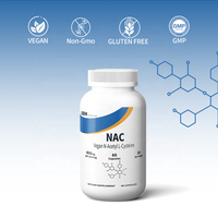 N-acétyl-L-cystéine (NAC) 600mg en marque blanche OEM, fourni par l'usine, soutient la santé respiratoire et renforce l'immunité