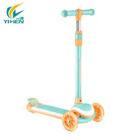 Trottinette à 3 roues YILIEN Factory 2026 populaire avec lumières LED multicolores et roues en PU pour enfants, idéale pour l'extérieur et la musique