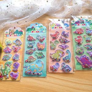 Pegatinas 3D de <span class=keywords><strong>Dinosaurios</strong></span> de Dibujos Animados para Niños, Calcomanías en Relieve, Decoración Adhesiva para Manualidades y Fundas de Teléfono - Product Image 1