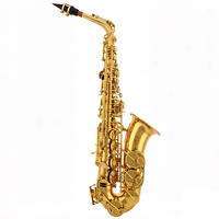 Earl Mann EB Tone Gold Lacquer Finish Alto Saxophone Brass Woodwind Instrument