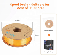 Ramah lingkungan naturework bahan baku SOVOL 3D pencetakan filamen 1.75mm PLA filamen untuk FDM 3D Printer
