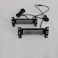 Luz LED estroboscópica DE EMERGENCIA ámbar blanco 12V Barra de luz de advertencia de parabrisas cubierta de tablero luz intermitente lámpara de seguridad de peligro para vehículos