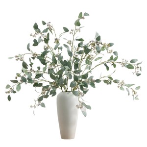Bouquet d'eucalyptus artificiel Meng Jie 30cm-100cm en PVC, fleur en soie pour décoration de mariage et de maison, verdure - Product Image 5