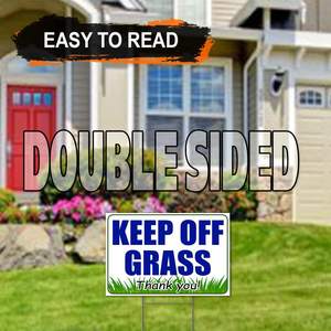 Hot-Selling 20.3*30.5cm Cross-Border Outdoor Yard <b>Sign</b> Warning Dogs Away From Lawn Splash-Proof - Product Image 2