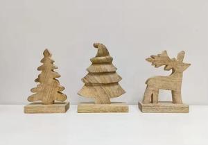 Décoration d'arbre de Noël en métal en bois manguier Arbre de Noël suspendu de haute qualité Taille personnalisée par Impex Designs - Product Image 6