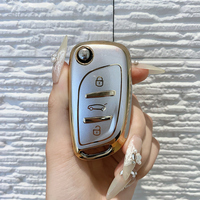 Housse de protection souple pour porte-clés de voiture en TPU pour Peugeot 408 Citroën Versailles C5X Sega Tianyi