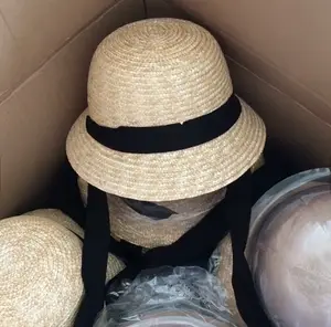 Chapéu de palha infantil personalizado, chapéu de palha para criança do verão, áreas externas, praia, vestido de proteção solar uv
