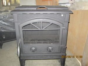 Stufa <span class=keywords><strong>a</strong></span> <span class=keywords><strong>Legna</strong></span> <span class=keywords><strong>in</strong></span> <span class=keywords><strong>Ghisa</strong></span> Moderna per Uso Domestico con Forno per Riscaldamento della Cucina - Product Image 5