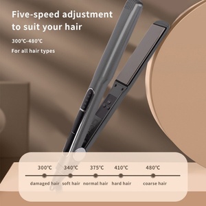 Produit de beauté tendance, lisseur de cheveux en titane nano 2 en 1 à 480 degrés pour un usage domestique et en salon de beauté - Product Image 5