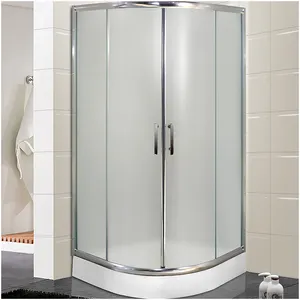 내부에 서서 움직이는 샤워 도어 키트 욕실 유리 슬라이딩 샤워 큐브 도어 유리 무료 스탠딩 샤워 도어