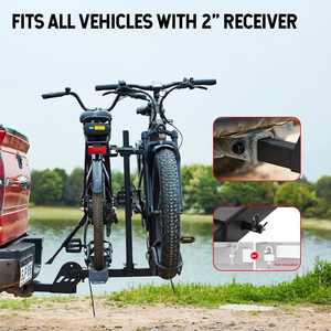Nouvelle arrivée Drive Car avec vélo/vélo électrique <span class=keywords><strong>pour</strong></span> Camping America Dropshipping Hitch 2 Bike Rack - Product Image 5