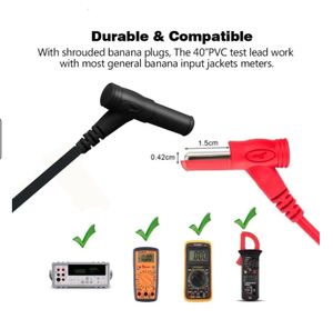 10A 20A 1000V prob testi açar PVC yalıtımlı iğne ucu çok metre Tester dijital multimetre için kurşun tel kalem kablosu - Product Image 2