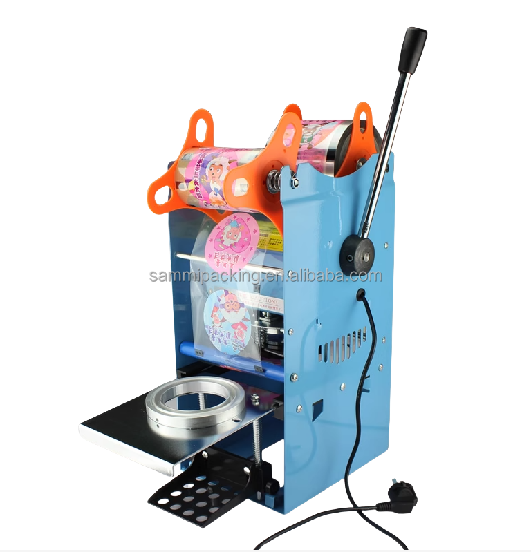 70Mm 95Mm Automatique Bubble Tea Couvercle Scellant Bubble Tea Film D'étanchéité Tasse Machines À Sceller À Vendre