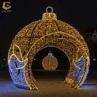 SGL154 décoration du nouvel an chinois IP65 étanche Led 3D Motif boule lumières pour projet de jardin extérieur