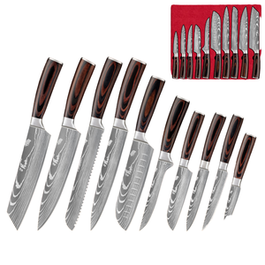 Cuchillo Santoku <span class=keywords><strong>JBL</strong></span> de Acero al Carbono Estilo Japonés con Mango de Resina y Funda de Cuero para Diestros (Longitud de Hoja de 6-7.9 pulgadas) - Product Image 3