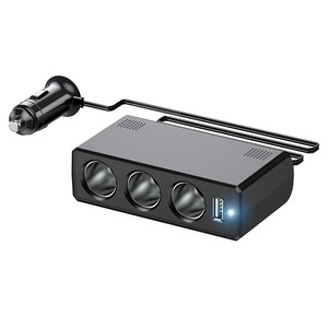Convertisseur 24V vers 12V pour camions, transformateurs, séparateur 1-vers-3 pour camions et autobus de grande taille, prise allume-cigare, 1-vers-3 - Product Image 2