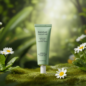 Crema Calmante de Flor de Matricaria BAMSAE 50ml, Cuidado Nocturno, Humectante Suavizante para Piel Sensible - Product Image 3