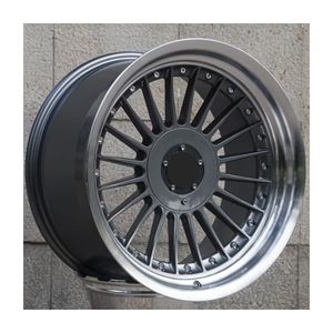 Jantes en alliage Bku 5x120 pour <span class=keywords><strong>Bmw</strong></span> <span class=keywords><strong>E46</strong></span> E38 E90 E92 E34 <span class=keywords><strong>17</strong></span> 18 pouces Jantes à lèvres profondes Concaves 5 trous - Product Image 3