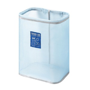 Sac en filet avec poignée, support de rangement vertical pour vêtements, panier à linge mural ou à suspendre à la porte, sac à linge pliable en filet pour salle de bain - Product Image 1