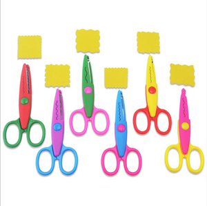 Haute qualité Laciness Zig Zag bricolage artisanat école étudiant enfants en plastique artisanat ciseaux à la main papier coupe <span class=keywords><strong>papeterie</strong></span> - Product Image 1