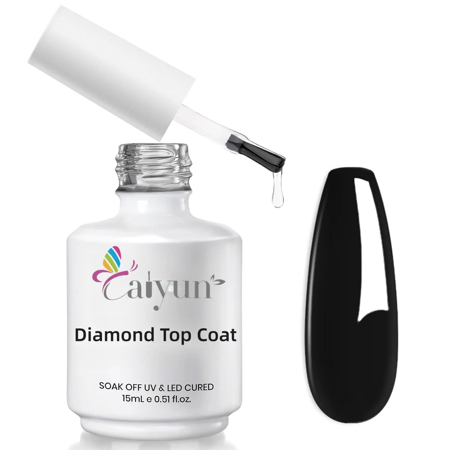 Art Beauty Private Label High Gloss Long Lasting Super Diamond Top Coat For Nail