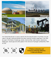 Ferric oksida dan Ferric Hydroxide Desulfurizer agen tambahan Kimia aktif untuk H2S penghapusan dari Biogas