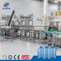 Équipement d'embouteillage compact haute efficacité 1200 BPH pour barils en plastique de 5 gallons, idéal pour tous les types d'entreprises d'eau à domicile