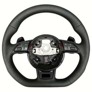<span class=keywords><strong>Volante</strong></span> Deportivo de Fondo Plano Línea <span class=keywords><strong>S</strong></span> para <span class=keywords><strong>Audi</strong></span> RS7 SQ7 8S TTRS D4 C7.5 RS4 <span class=keywords><strong>B6</strong></span> 4L 8T 8J - Product Image 2