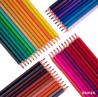 Vente en gros 12/24/36/48 couleurs Ensemble de crayons spéciaux pour dessin d'enfants pour étudiants Crayons de couleur à plomb huileux en boîte pour artistes