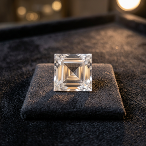 SUNSHINE JAIPUR GEMS MINERALS Topaze blanche transparente taille carrée 9 mm certifiée IGI, vente en gros pour la fabrication de bijoux, pierre précieuse en vrac - Product Image 2