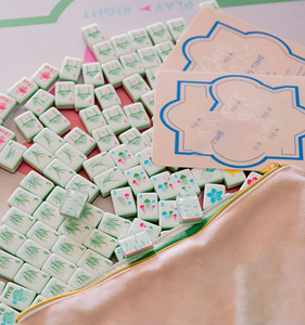 Fichas de Mahjong Americanas Plegables de Acrílico Premium, Arte de Lujo para el Hogar, Eventos Sociales y Regalos Coleccionables - Product Image 1