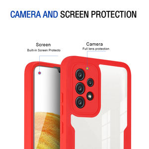 Pour Galaxy A33 <span class=keywords><strong>5G</strong></span> 360 couverture complète couleurs contrastées protecteur d'écran intégré coque souple antichoc pour <span class=keywords><strong>Samsung</strong></span> Galaxy ya23 A53 <span class=keywords><strong>5G</strong></span> - Product Image 6