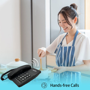 Điện thoại văn phòng cơ bản với bàn phím lớn và chuông lớn Điện thoại cố định đơn giản với tính năng ID người gọi cho doanh nghiệp sử dụng - Product Image 6