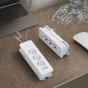 Regleta de alimentación USB multifuncional 3 AC PD20W con extensión USB tipo C, corriente de 16A, cable de 1.5M y protección contra sobretensiones - Product Image 1
