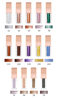 5 couleurs miroitant diamant ombre à paupières liquide fard à paupières maquillage