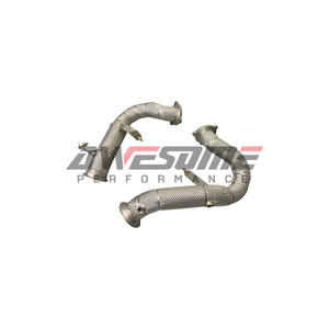 Downpipe Deportivo de Alto Rendimiento para <span class=keywords><strong>Porsche</strong></span> <span class=keywords><strong>Macan</strong></span> 95B Turbo/<span class=keywords><strong>GTS</strong></span> 3.0T 3.6T, Tubos de Escape de Acero Inoxidable con Protectores Térmicos - Product Image 5