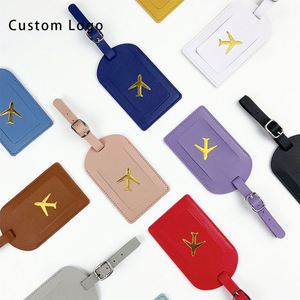 Wholesale Outdoor Custom Logo Leather Luggage <b>Tag</b> Handmade Customizable Art Collectible & Wedding Decoration Gift - Product Image 3
