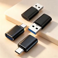 Adaptateur USB vers USB C, adaptateur OTG en aluminium, convertisseur de type C femelle vers USB3.0 a mâle, adaptateur OTG pour ordinateur portable Macbook