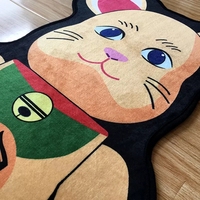 Tapis de Chambre Anime 3D Stéréoscopique Découpé Imprimé Personnalisé, Tapis Personnalisé avec Logo Ours pour Salon, Tapis de Zone Anime