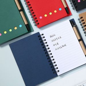 Hot Selling Handmade Business Style ECO-Friendly Kraft Paper Address <b>Book</b> Promotion Custom Hardcover School Notebooks With Pen - Product Image 4