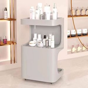 Chariot de beauté multifonctionnel en ABS blanc et rose pour salon de beauté et spa - Product Image 5
