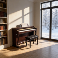 Fabrik-Großhandel DEMAN XH-8806 Digitalpiano mit 88 Tasten, Hammermechanik, 3 Pedalen und Koffer