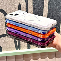 Coque de téléphone portable antichoc et anti-jaunissement avec coussin d'air et airbag, personnalisée en usine, pour iPhone 17 18 Pro Max, avec pare-chocs antidérapant et bouton AI