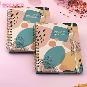 Cuaderno de <span class=keywords><strong>agenda</strong></span> de alta calidad, cuaderno con hojas de flores, para año diario, A5, varios patrones, cuaderno en espiral, 010A, 2023 - Product Image 3