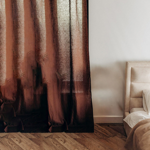 للبيع بالجملة من الشركة المصنعة مخصص للمنزل والفندق الفاخر مغسول بالطيات ستارة نافذة كبيرة شبه شفافة - Product Image 4