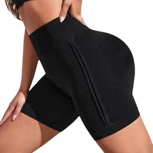 Shorts de yoga anti-transpiration en gros, shorts d'entraînement en nylon haute élasticité pour femmes - Product Image 5