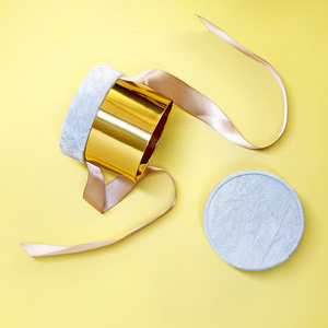 Lege luxe cadeautjes ronde papieren verpakkingsdoos bruiloft snoep chocolade kleine fluwelen cadeaudoosjes met lint - Product Image 2